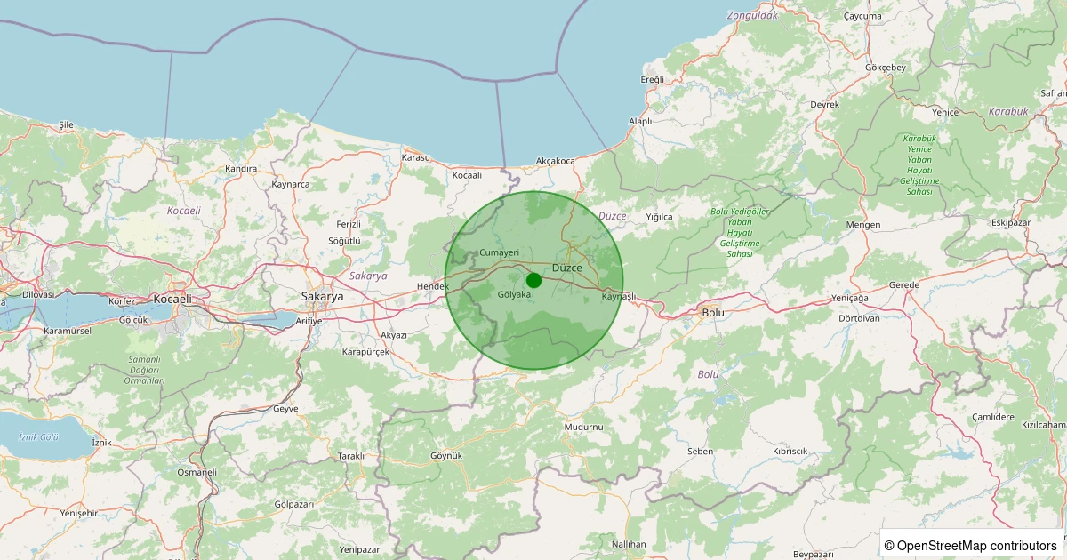 06 Aralık 2025 saat 20:38 - Merkez - Hademiye Köyü - 1.40ML depreminin harita gösterimi