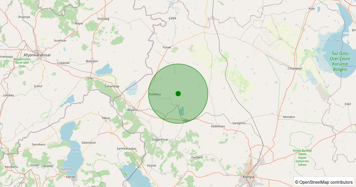 07 Aralık 2025 saat 09:46 - Ilgın - Gölyaka - 1.20ML depreminin harita gösterimi