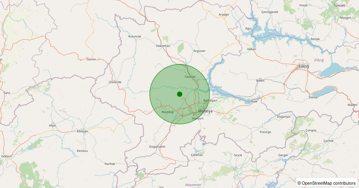 09 Aralık 2025 saat 09:37 - Yeşilyurt - Yeniköy-2 - 2.50ml depreminin harita gösterimi
